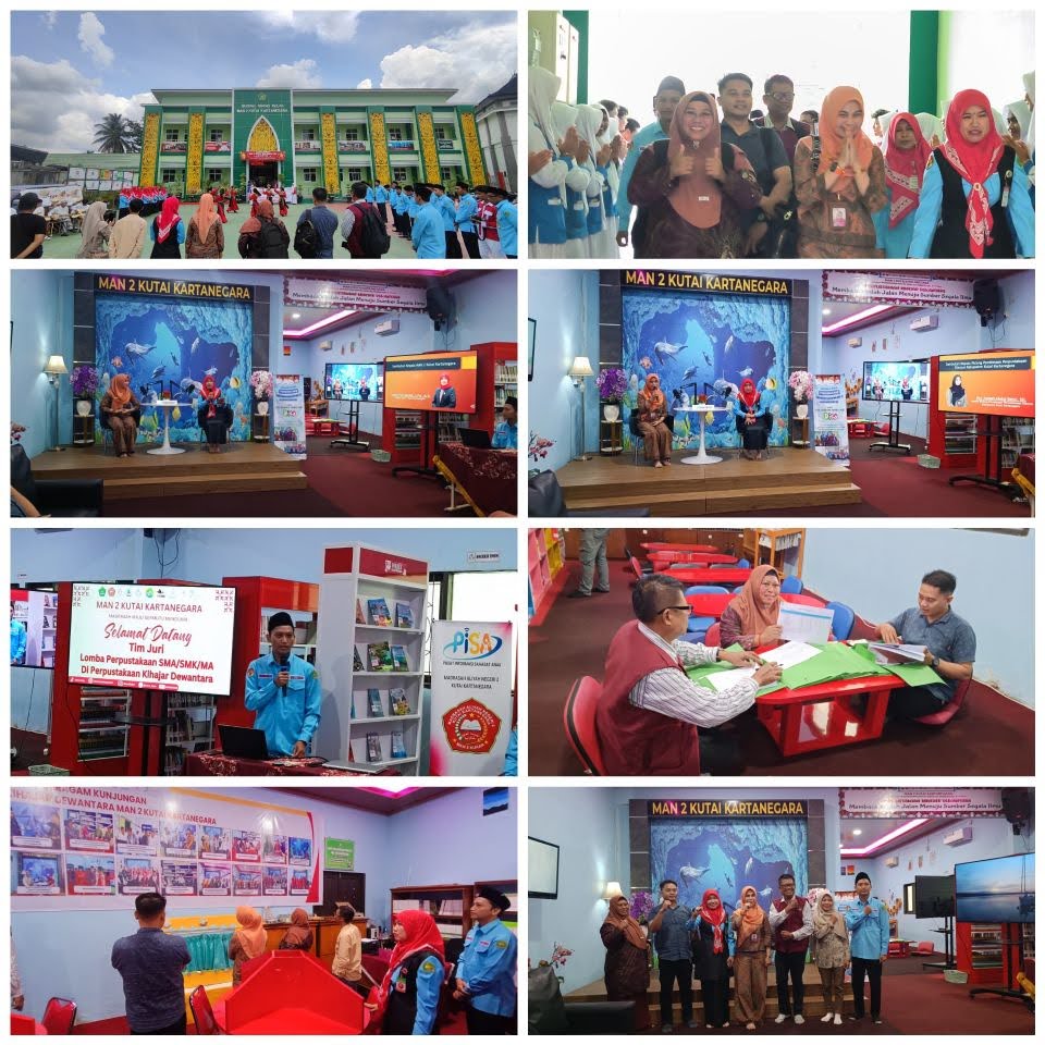 MAN 2 Kukar Mendapat Kunjungan Visitasi Lomba Perpustakaan