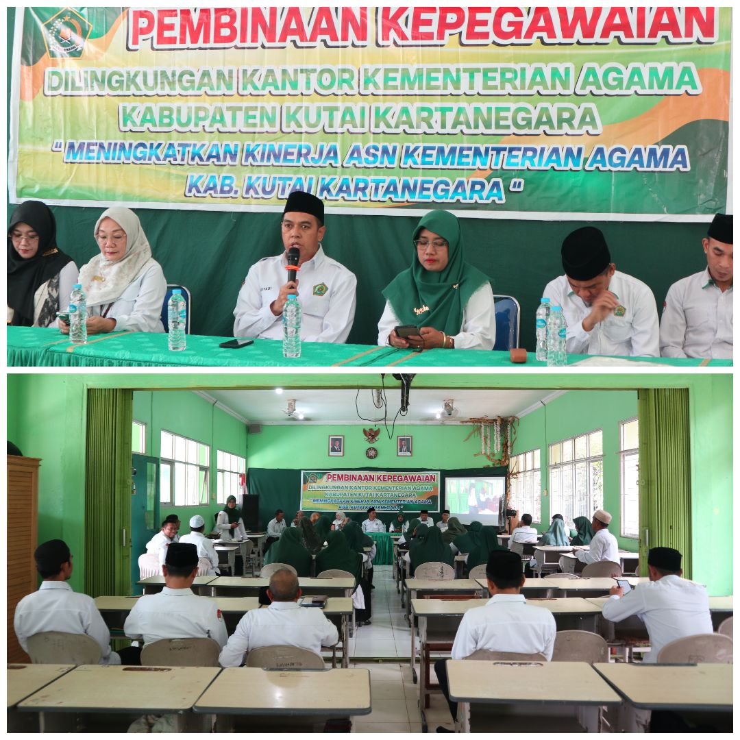 Kemenag Kukar Gelar Pembinaan Kepegawaian di MTsN 4 Kukar