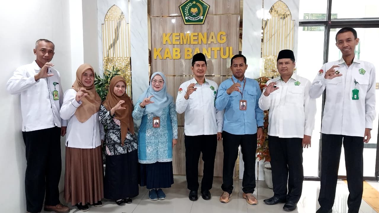Perkuat ZI WBK/WBBM, Kemenag Kukar Kunjungi Kemenag Bantul