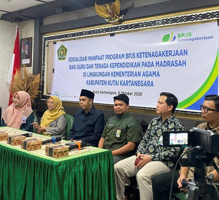 Perkuat Perlindungan Guru, Kemenag Kukar Gandeng BPJS Ketenagakerjaan